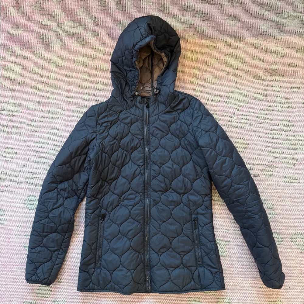 Fat Face Women's Quilted Puffer Jacket - Black - Size 4